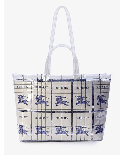 Burberry Ekd Label Tote Bag in White Lyst