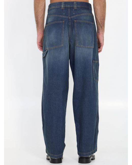 Jeans Con Americana Wash di Maison Margiela in Blue da Uomo