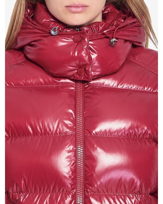 Moncler Red Maire Puffer Jacket With Hood