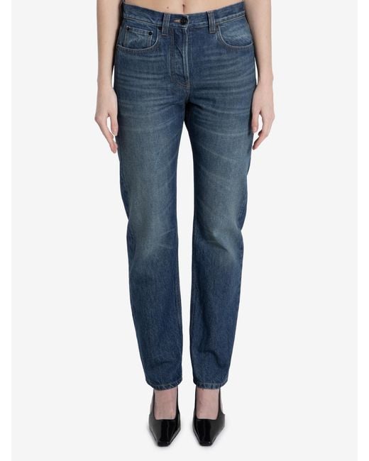 The Row Blue Daciana Cotton Jeans