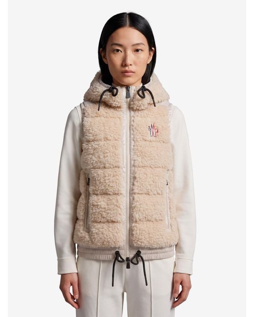 Moncler Natural Teddy Fleece Gilet