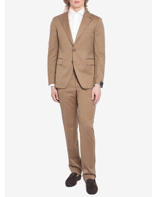 Tagliatore Natural Singlebreasted Suit for men