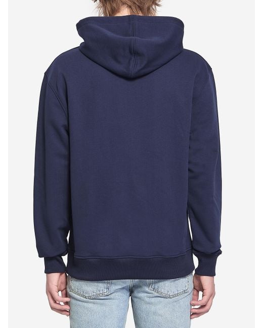 AMI Blue Ami De Coeur Hoodie for men