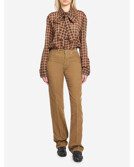 Saint Laurent Brown Cassandre Shirt
