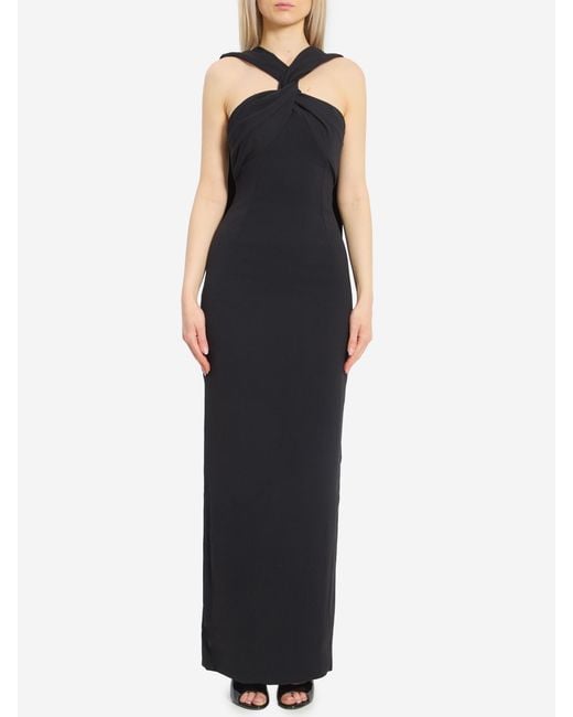 Solace London Black Rona Maxi Dress