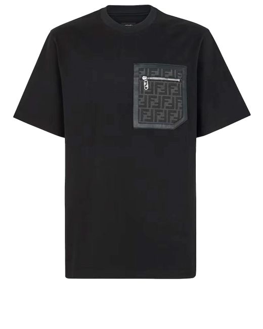 Fendi Black Jersey T-shirt for men