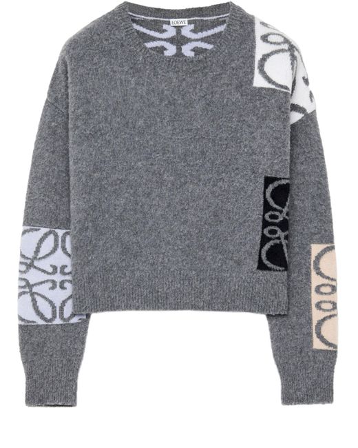 Loewe Gray Wool Sweater