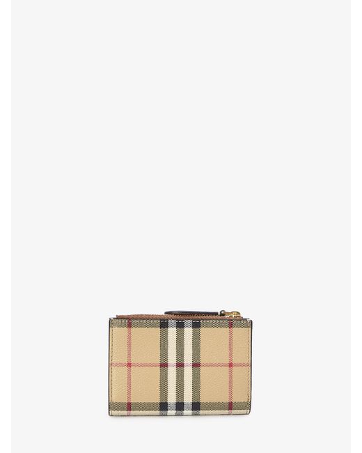Burberry Natural Check Small Bifold Wallet