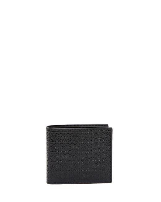 Loewe Black Anagram Bi-fold Wallet for men