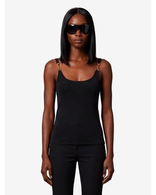 Gucci Black Viscose Crepe Top