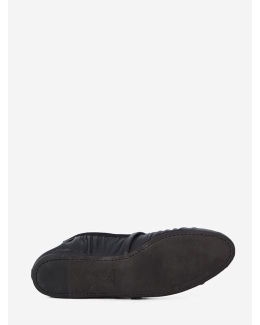 Dolce & Gabbana Black Satin Ballet Flats