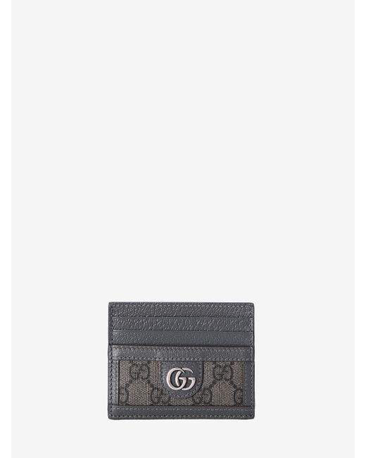 Portacarte Ophidia Gg di Gucci in Gray da Uomo