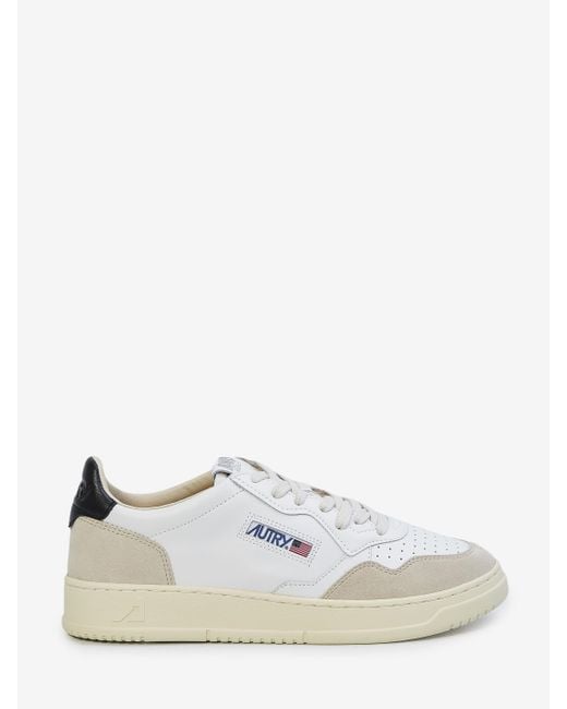 Autry White Medalist Low Sneakers for men