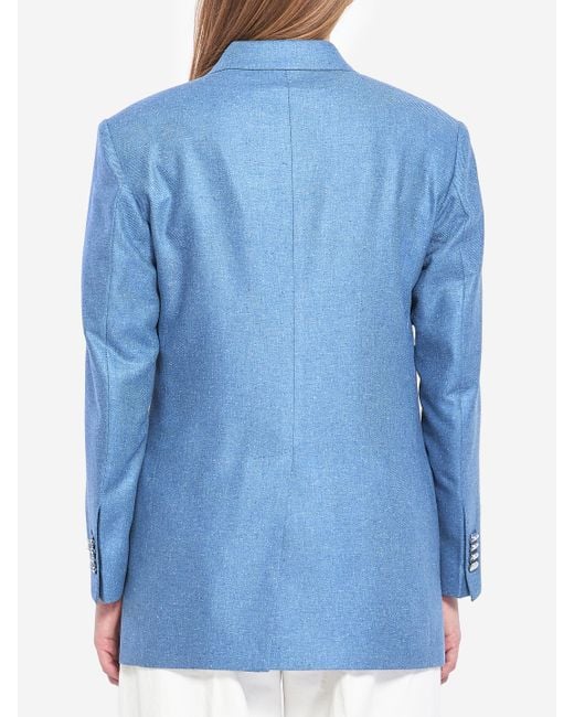 Tagliatore Blue Singlebreasted Jacket