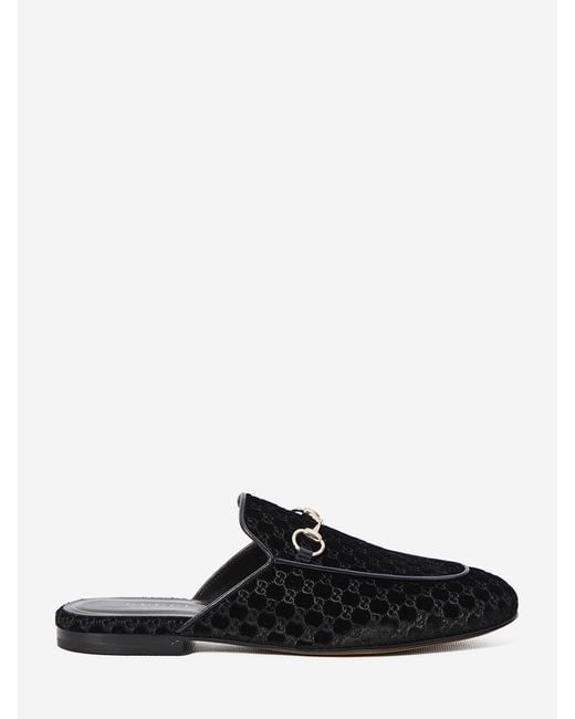 Gucci Black Princetown Slippers