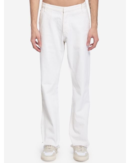 Cesare Paciotti White Jeans for men