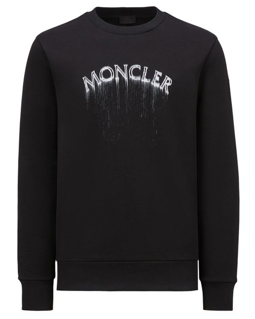Moncler Black Logo Sweatshirt for men