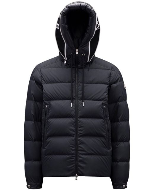 Moncler Cardere Short Down Jacket in Black for Men | Lyst