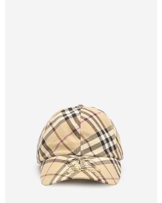 Burberry Natural Check Baseball Hat