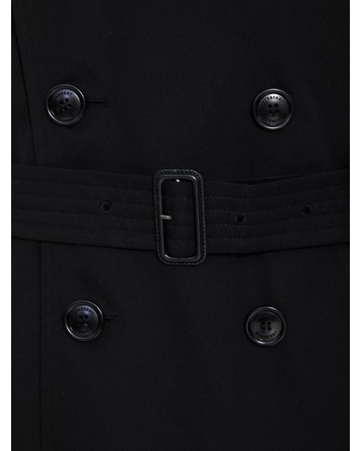 Trench Heritage Kensington Medio di Burberry in Black da Uomo