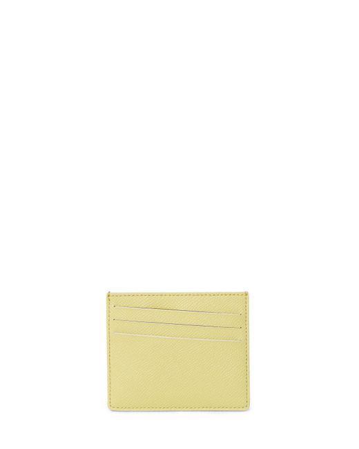 Maison Margiela Metallic Lime Leather Cardholder for men