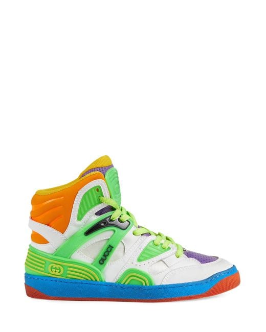 Gucci Green Basket Sport Sneakers