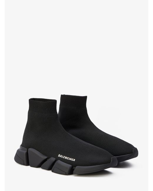 Balenciaga Black Speed 2.0 Stretch-knit Trainers for men