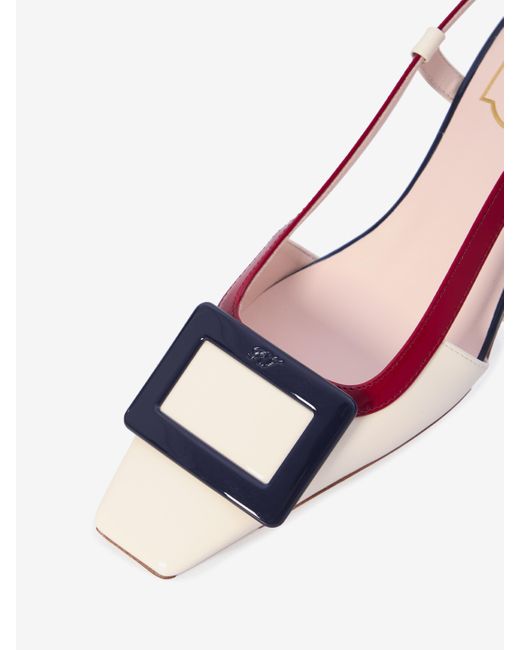 Dcollet Slingback Belle Vivier di Roger Vivier in Pink