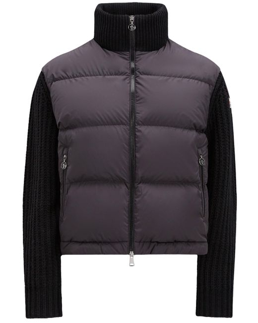 Moncler Tricot Cardigan in Black | Lyst Canada