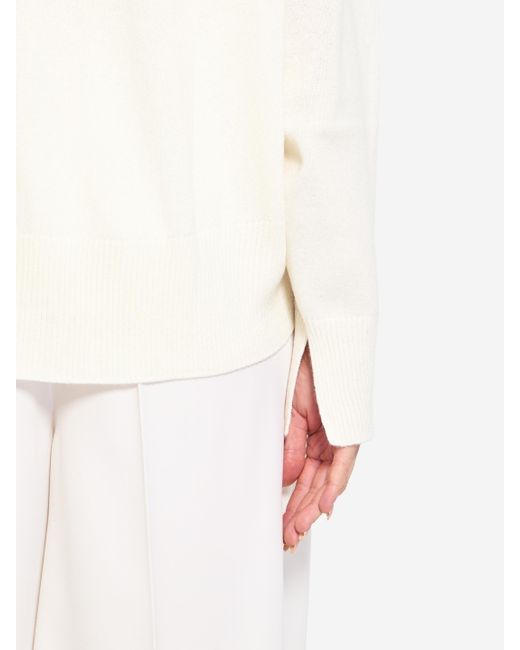 Loulou de Saison White Anaa Cashmere Sweater