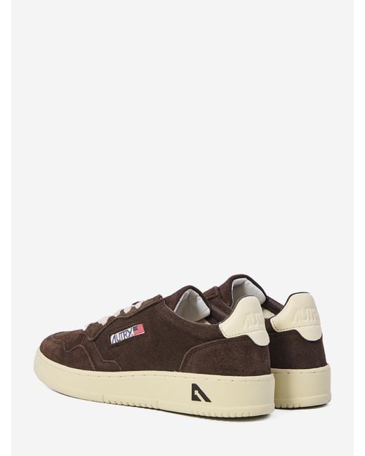 Autry Brown Medalist Low Sneakers for men