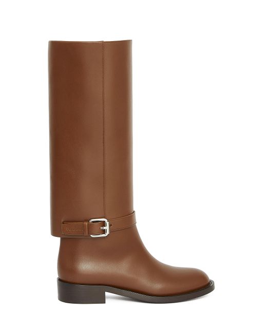 Burberry Brown Leather Boots