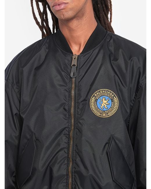 Balenciaga Gray Bomber Jacket for men