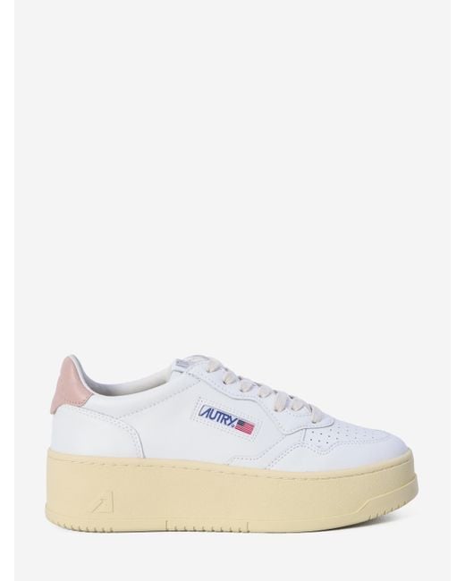 Sneakers Medalist Platform di Autry in White
