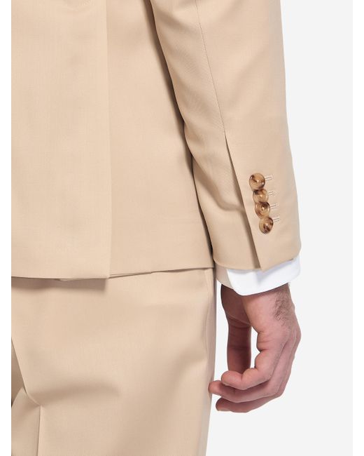 Lardini Natural Virgin Wool Twopiece Suit for men