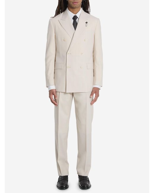 Lardini White Feeling Doublebreasted Suit for men
