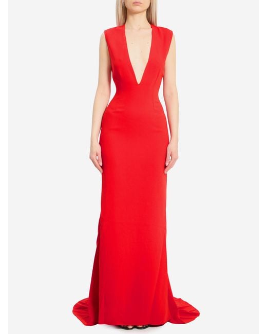 Solace London Red Althea Maxi Dress