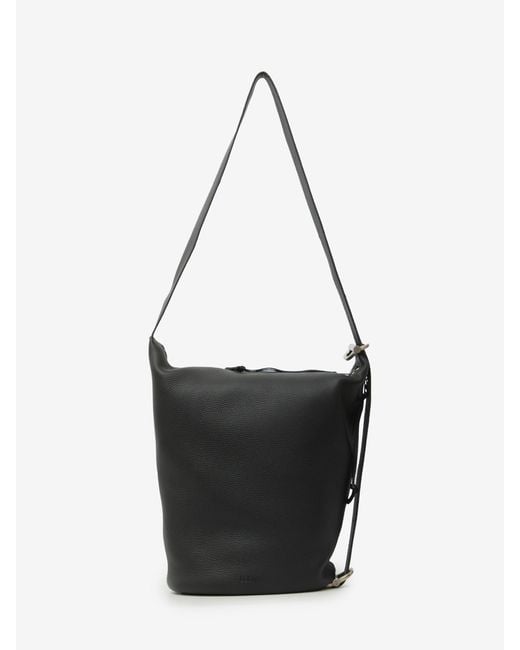 Borsa Loop Bucket Media di Loewe in White da Uomo