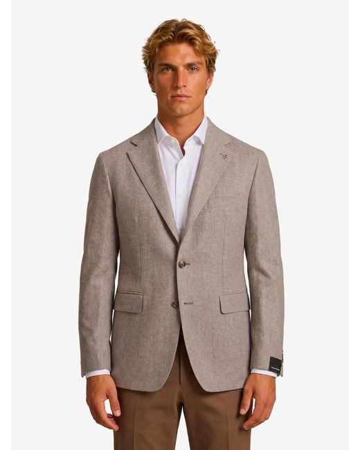 Tagliatore Brown New York Singlebreasted Virgin Wool Jacket for men