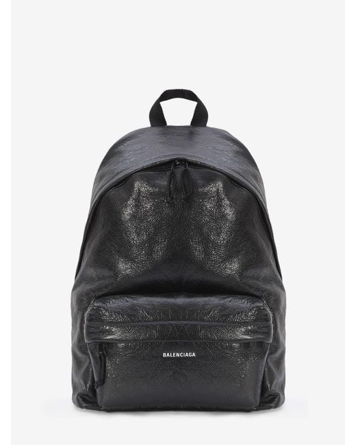 Balenciaga Black Explorer Backpack for men