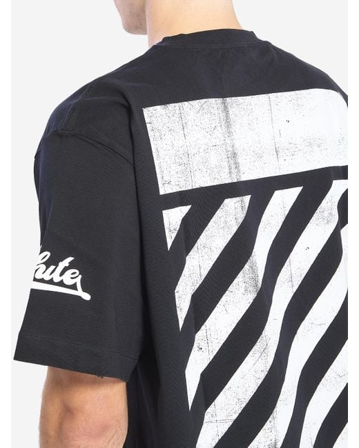 Tshirt Big Off di Off-White c/o Virgil Abloh in Black da Uomo