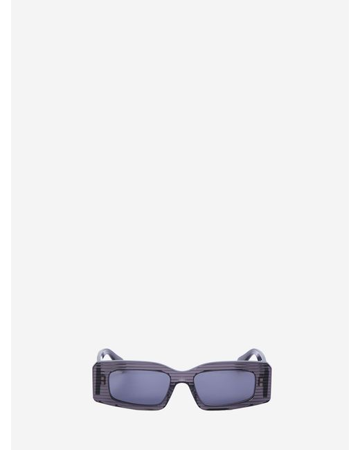 Alaïa White Rectangular Sunglasses
