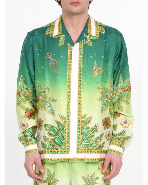Casablancabrand Green Joyaux Dafrique Shirt for men