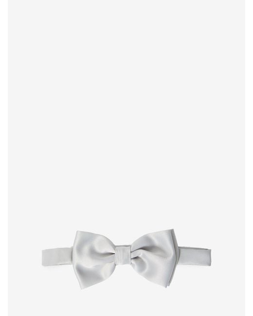 Tagliatore White Pearl Bow Tie for men
