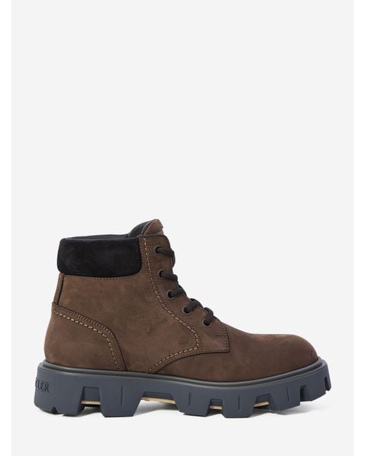 Moncler Brown Peak City Ankle Boots for men