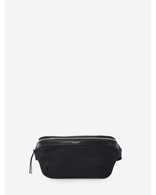 Saint Laurent White Classic Belt Bag for men