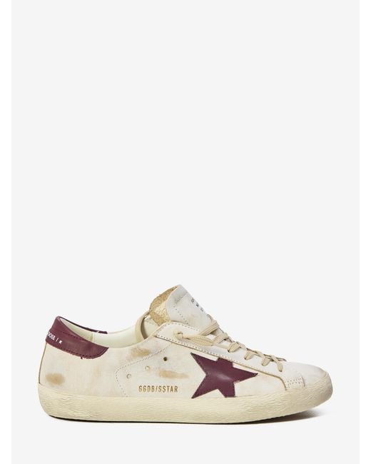 Golden Goose Deluxe Brand White Super Star Sneakers for men