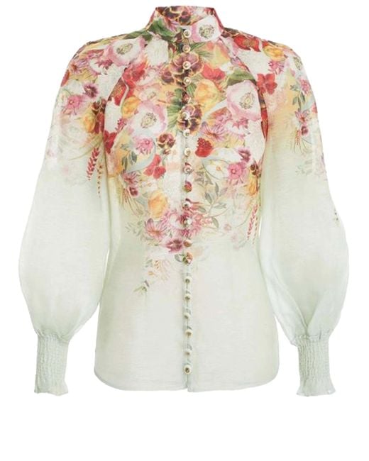 Zimmermann White Wonderland Blouse