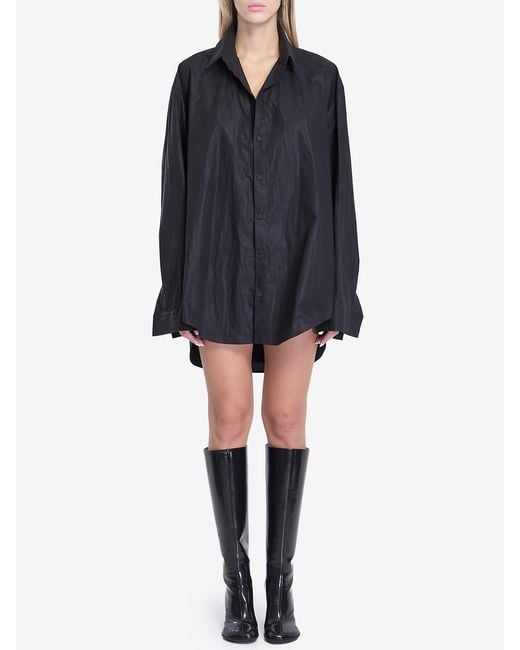Balenciaga Blue Suspended Shirt Dress