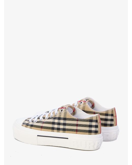 Sneakers Low Top Check di Burberry in White
